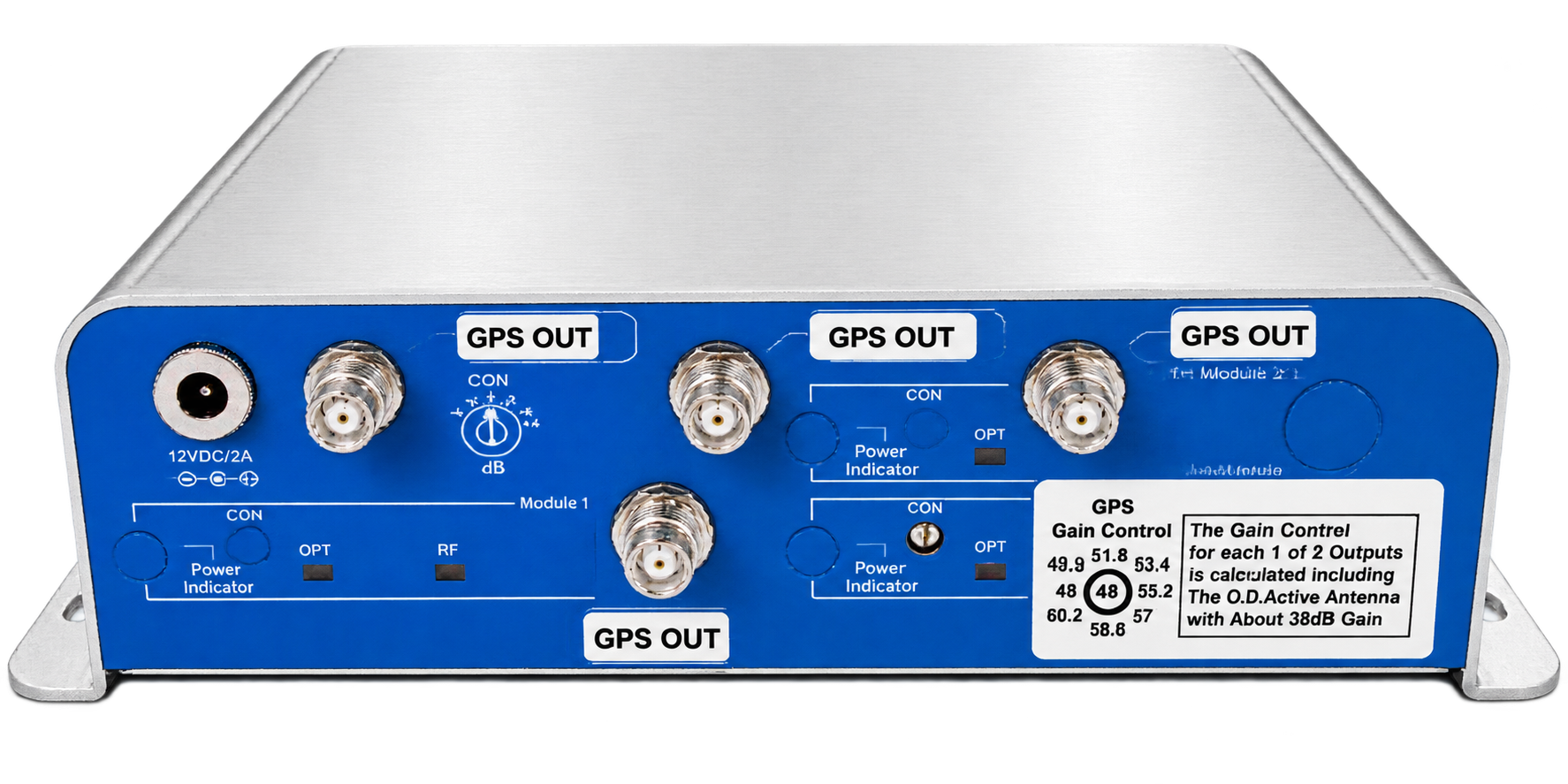 Compact GNSS Optical Link Receiver – Quad RF Outputs